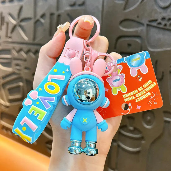 Mechanical Rabbit Keychain Pendant