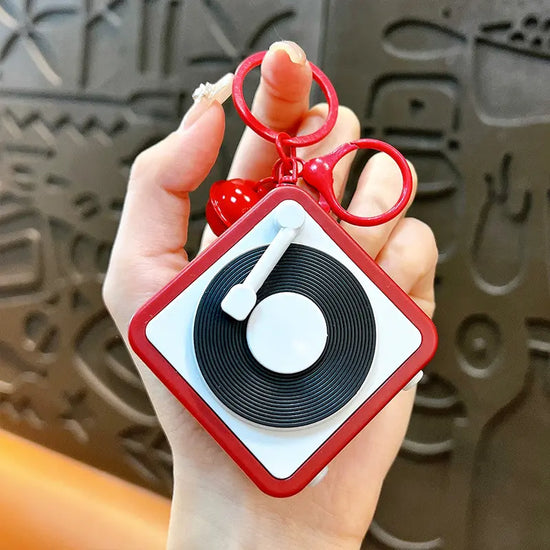 Gramophone keychain Pendant