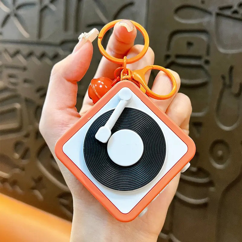 Gramophone keychain Pendant
