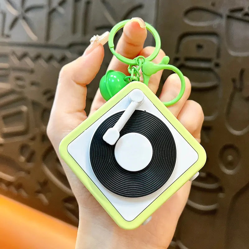 Gramophone keychain Pendant