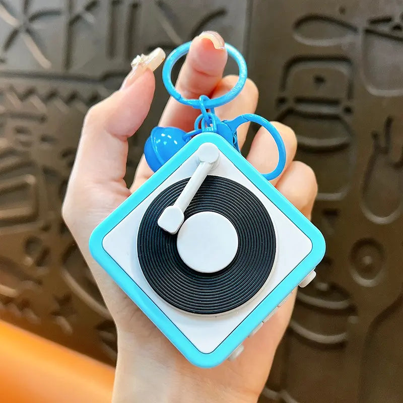 Gramophone keychain Pendant