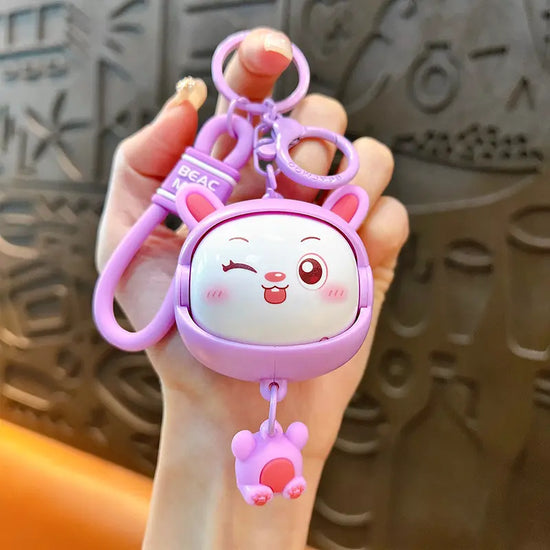 Cute Stress Relief Face Changing Cat Keychain Pendant