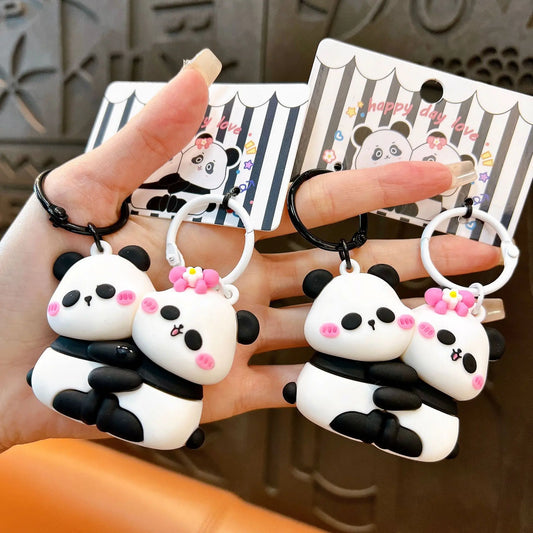 Panda Magnetic Couple Keychain Pendant