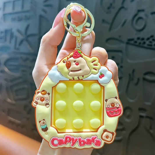 Capybara Squeeze Stress Relief Car Keychain Pendant