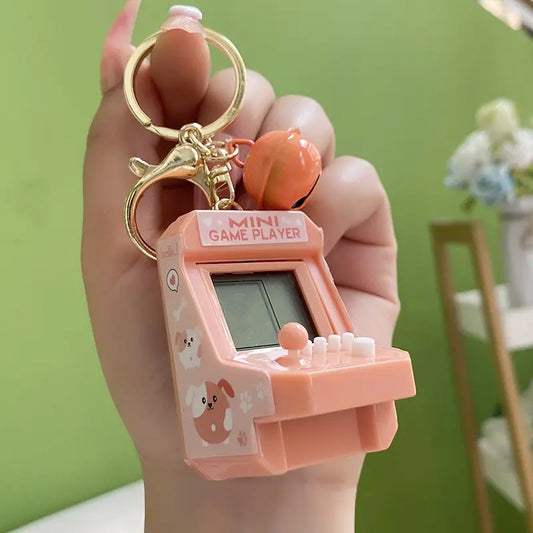 Handheld Mini Tetris Game Console Keychain Pendant