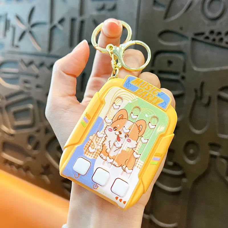 Rhythm Master Stress Relief Light Game Keychain Pendant
