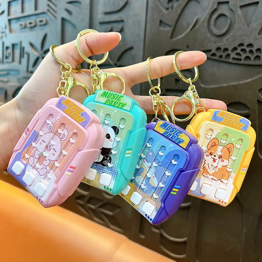 Rhythm Master Stress Relief Light Game Keychain Pendant