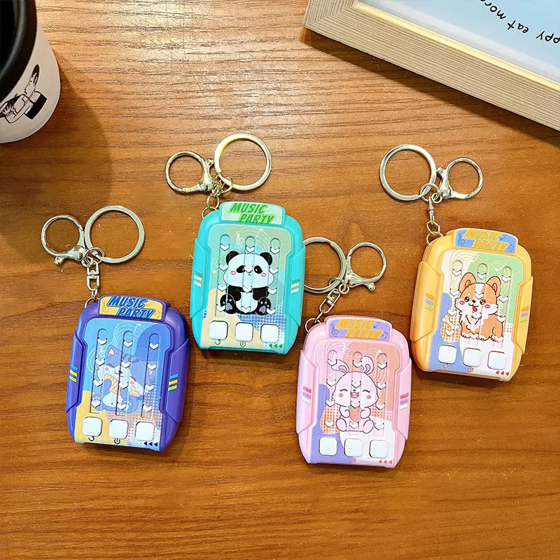 Rhythm Master Stress Relief Light Game Keychain Pendant