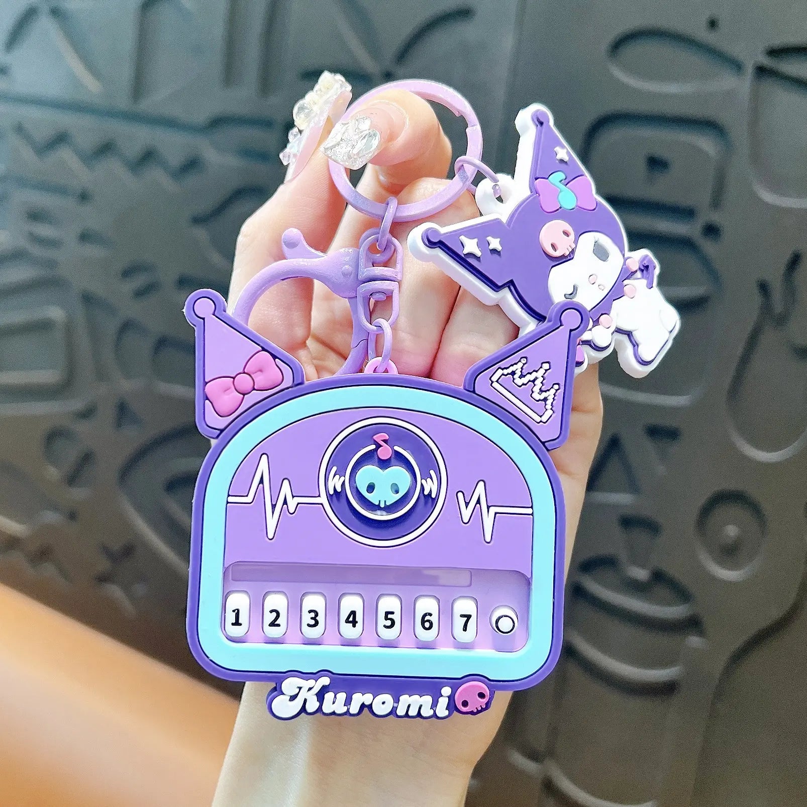 Cute Cartoon Piano Toy Keychain Pendant