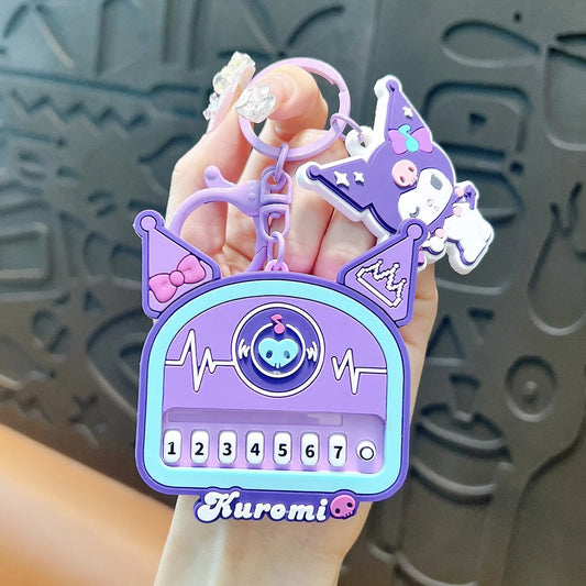 Cute Cartoon Piano Toy Keychain Pendant