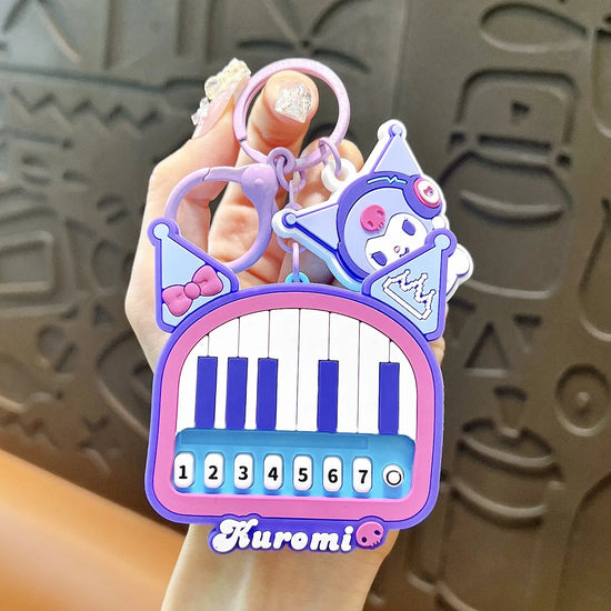 Cute Cartoon Piano Toy Keychain Pendant