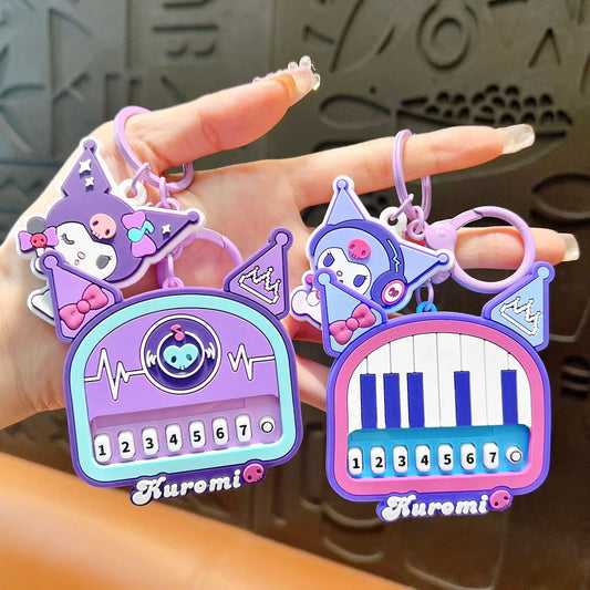 Cute Cartoon Piano Toy Keychain Pendant