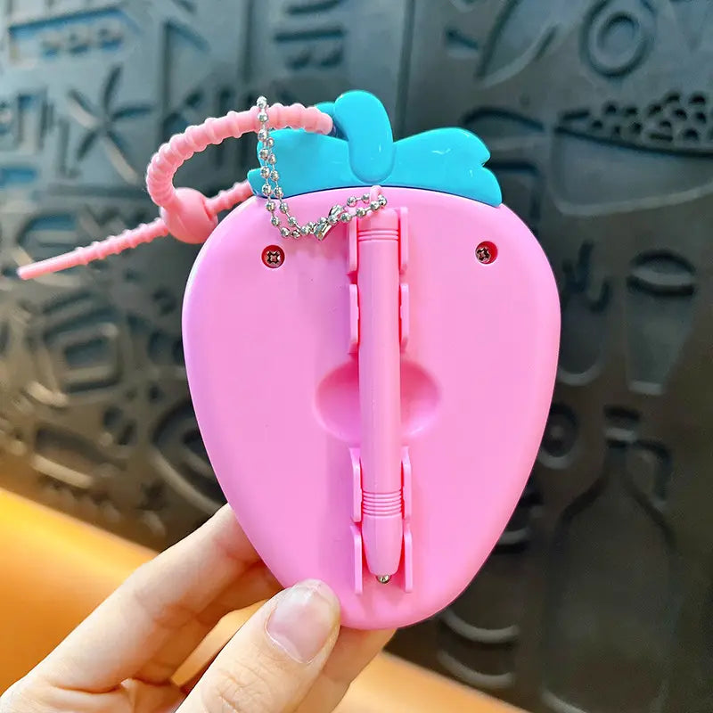 Fruit Party Stress Relief Magnetic Drawing Board Keychain Pendant