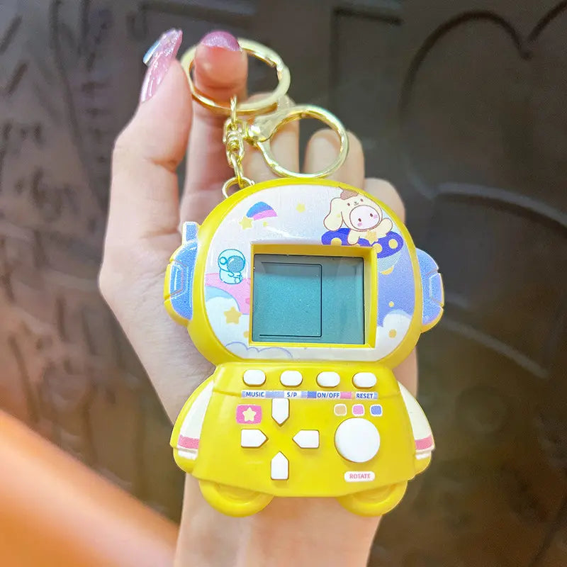 Mini Astronaut Game Console Keychain Pendant