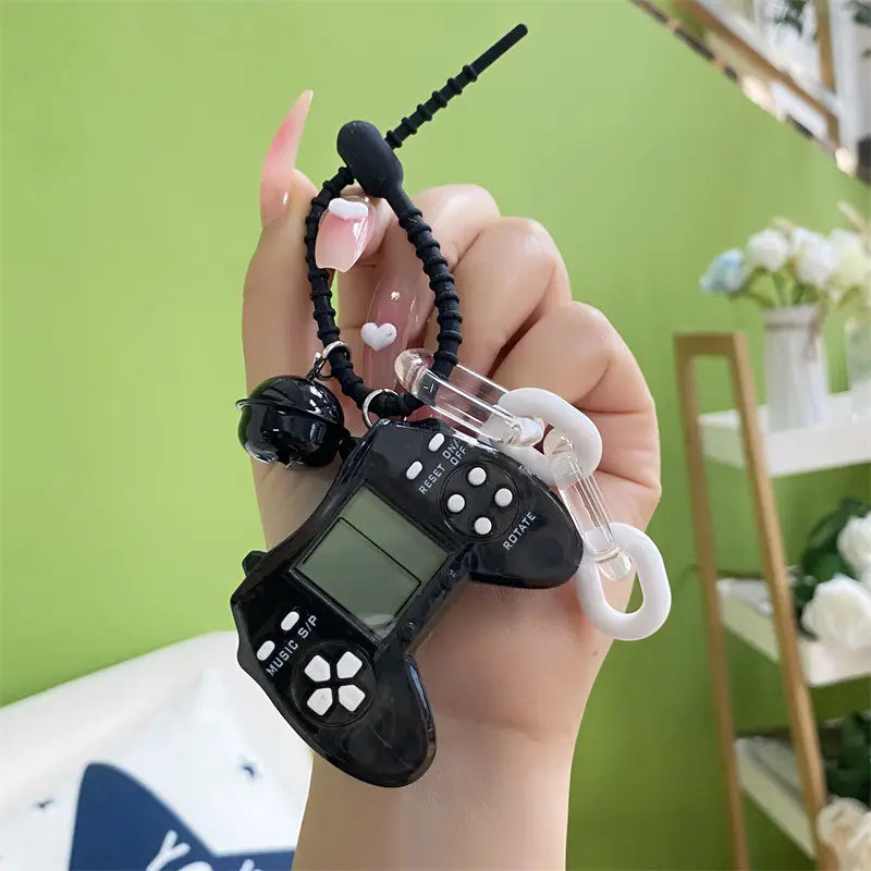 Mini Tetris Game Console Keychain Pendant