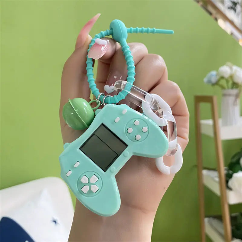 Mini Tetris Game Console Keychain Pendant