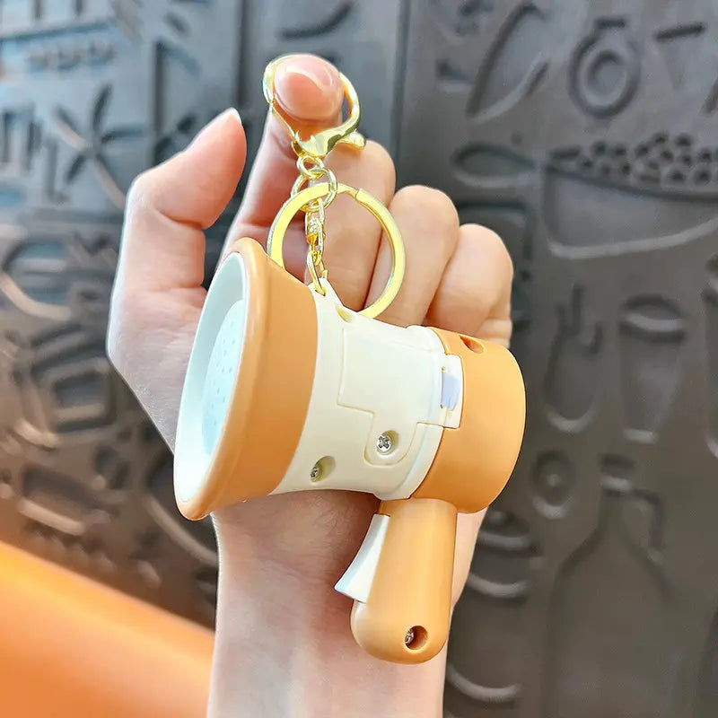 Fun Recording Speaker Keychain Pendant