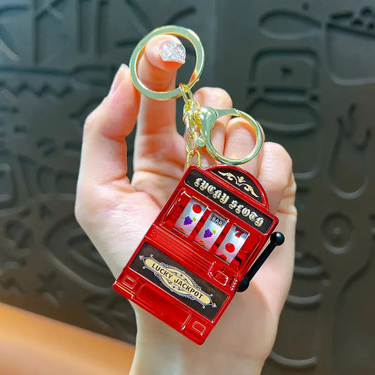 Fruit Slot Machine Keychain Pendant
