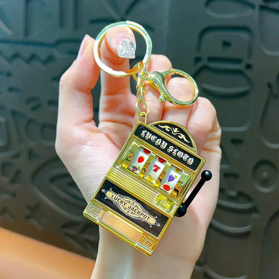 Fruit Slot Machine Keychain Pendant