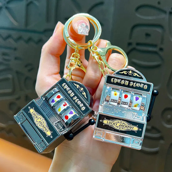 Fruit Slot Machine Keychain Pendant