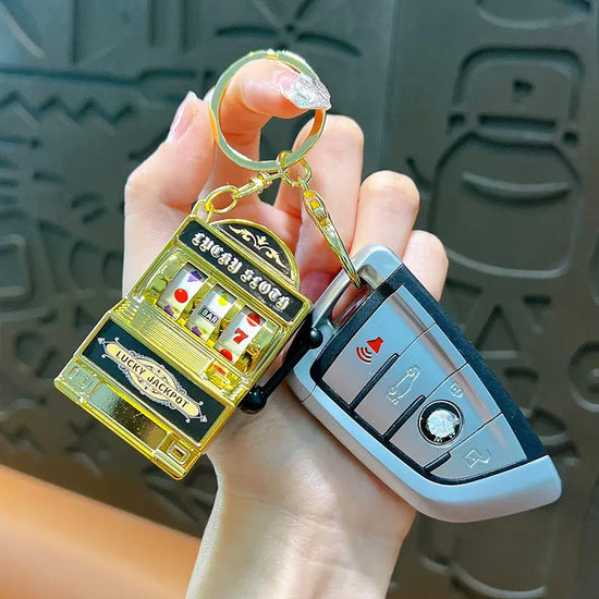 Fruit Slot Machine Keychain Pendant