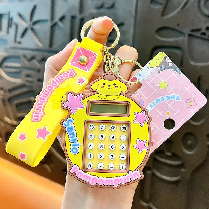 Calculator Keychain Pendant