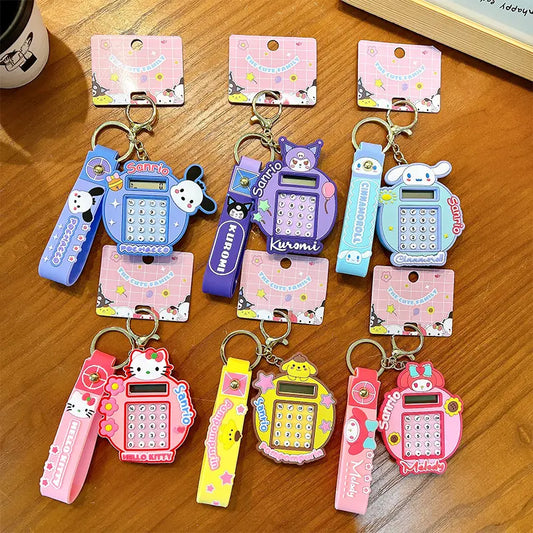 Calculator Keychain Pendant