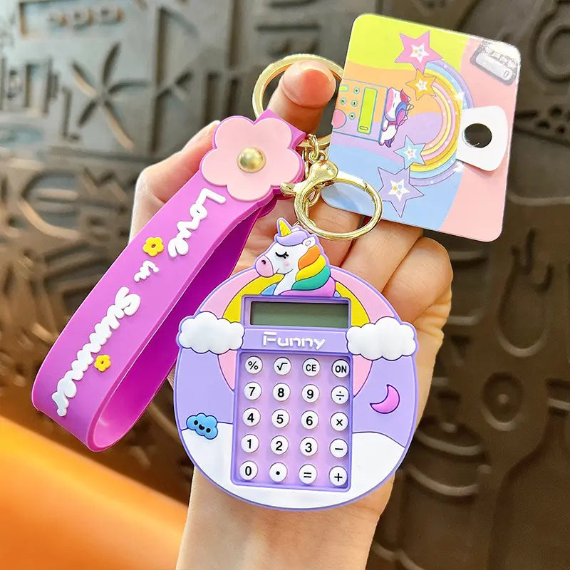 Calculator Keychain Pendant
