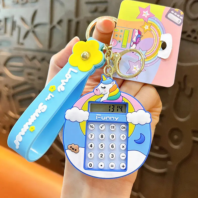 Calculator Keychain Pendant