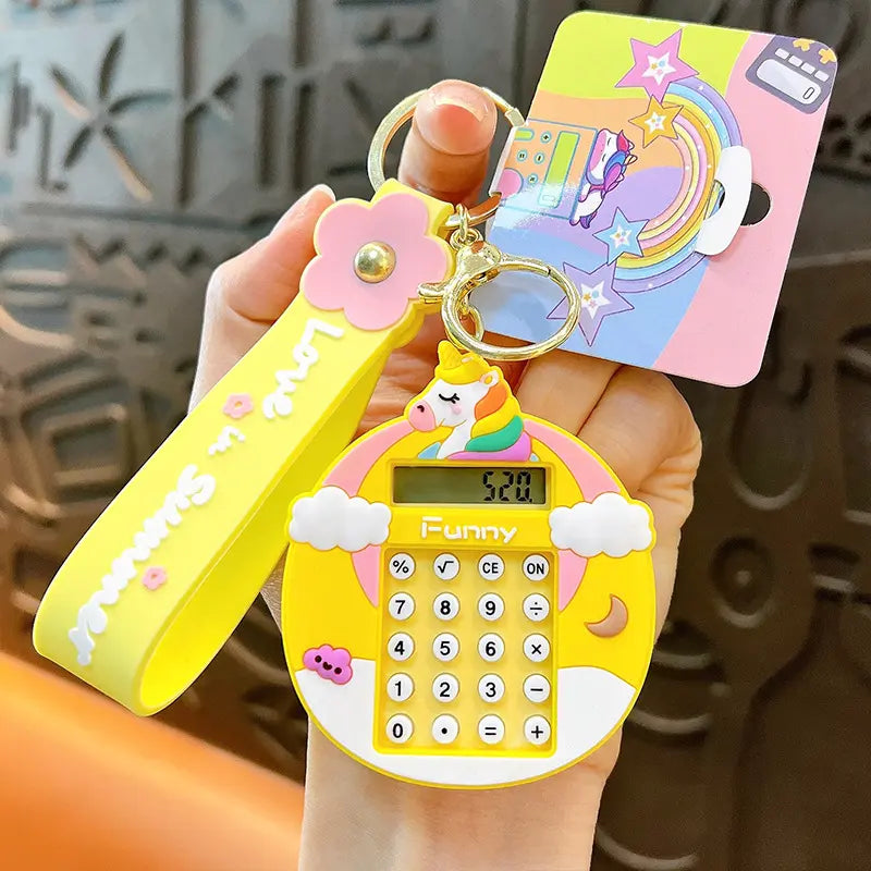 Calculator Keychain Pendant