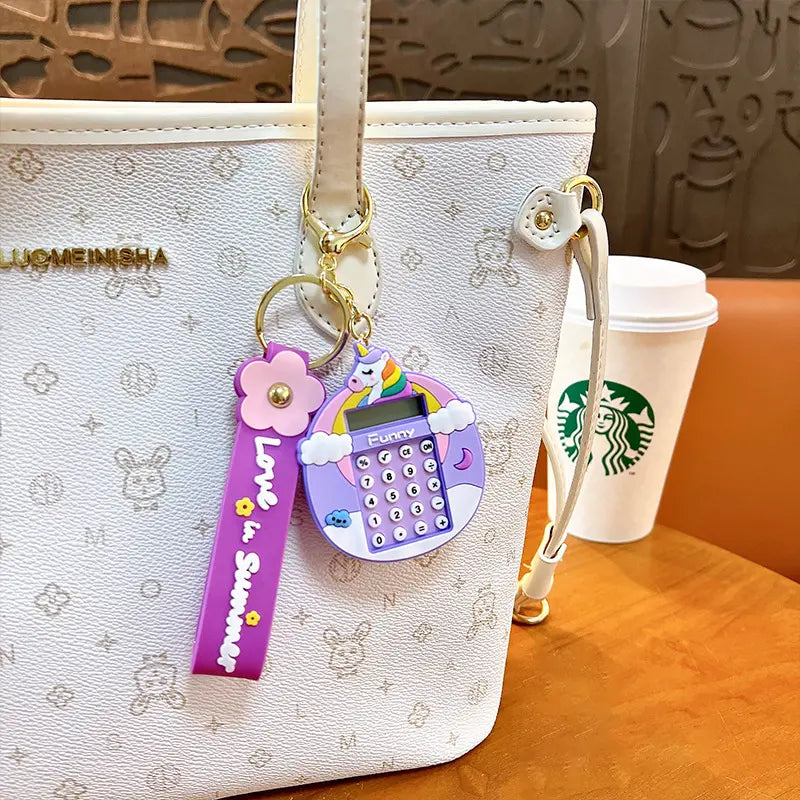 Calculator Keychain Pendant