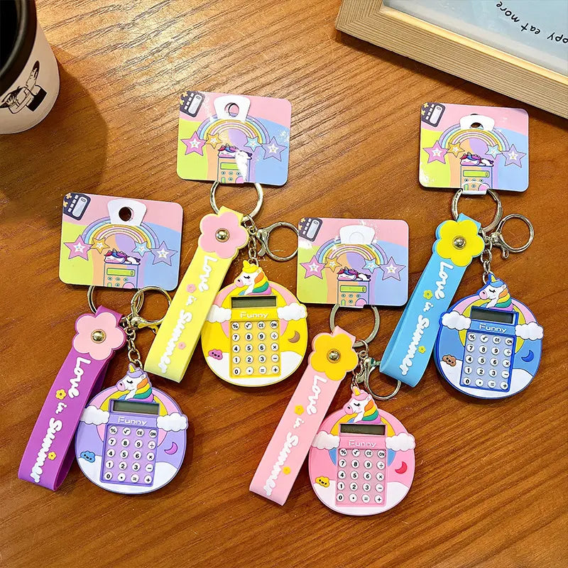 Calculator Keychain Pendant