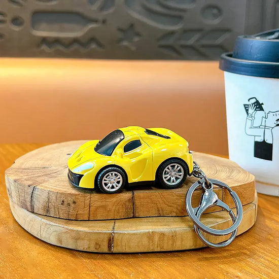 Pull Back Sports Car Keychain Pendant