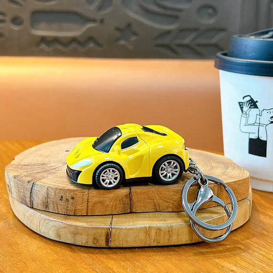 Pull Back Sports Car Keychain Pendant