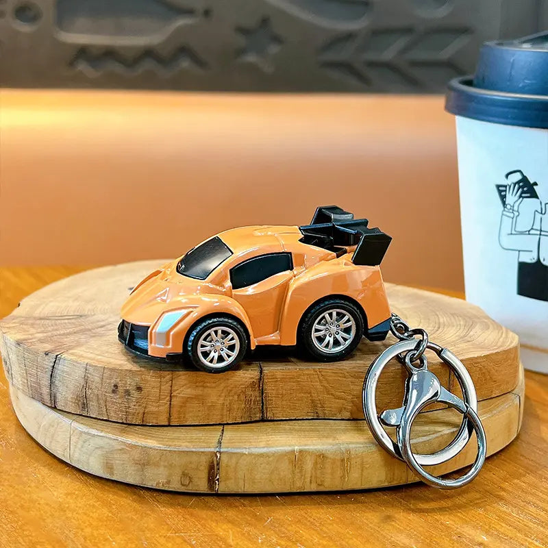 Pull Back Sports Car Keychain Pendant