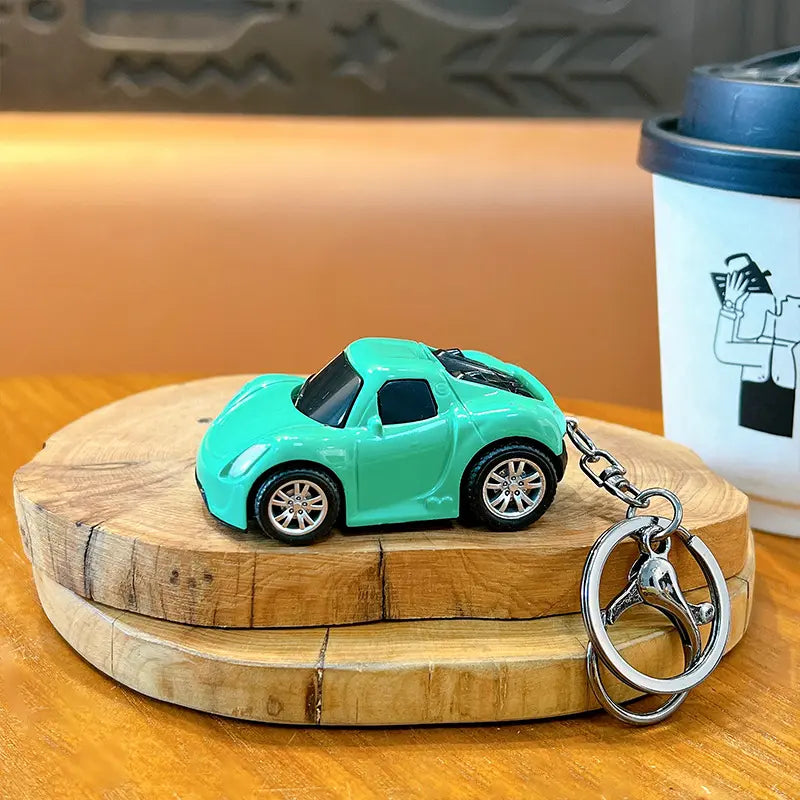 Pull Back Sports Car Keychain Pendant