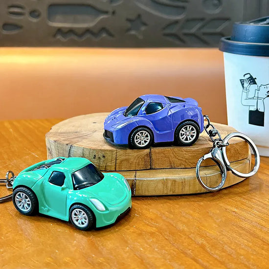 Pull Back Sports Car Keychain Pendant