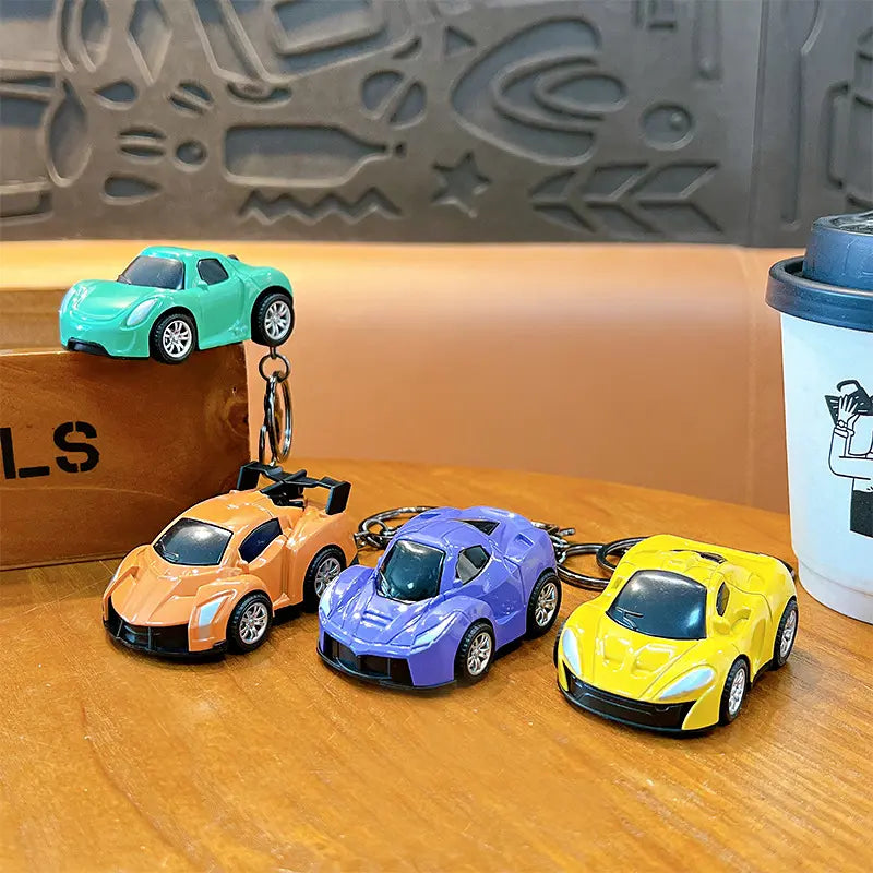 Pull Back Sports Car Keychain Pendant