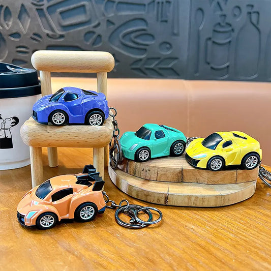 Pull Back Sports Car Keychain Pendant