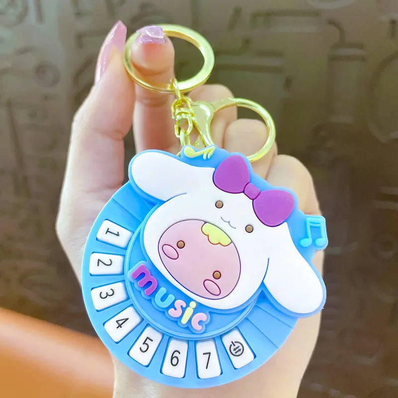 Mini Music Piano Keychain Pendant