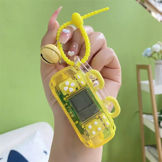 Classic Toy Tetris Game Console Keychain Pendant