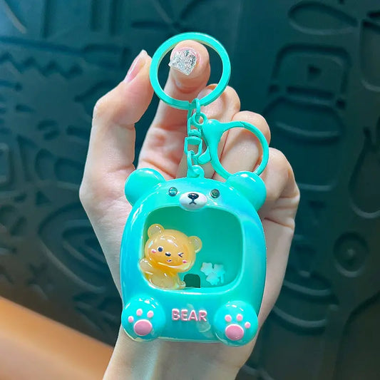 Bear House Keychain Pendant