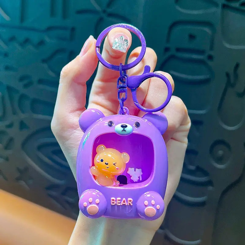Bear House Keychain Pendant