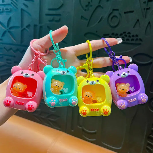 Bear House Keychain Pendant