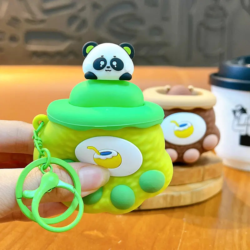 Creative Stress Relief Cat Paw Squeeze Keychain Pendant