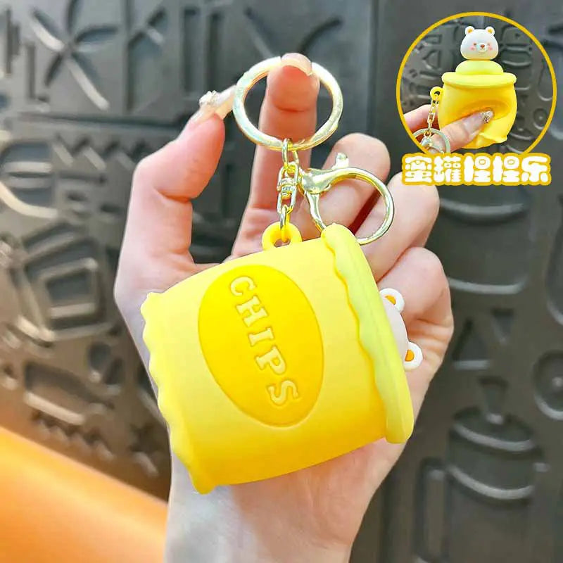 Stump Squeezing Keychain Pendant