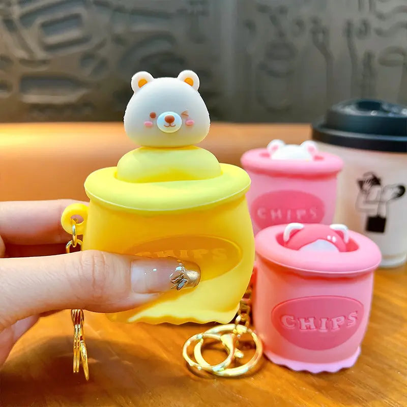 Stump Squeezing Keychain Pendant