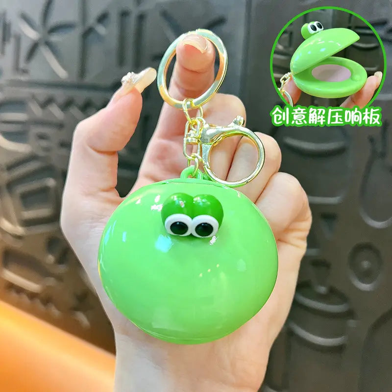 Small Animal Allegro Wooden Fish Keychain Pendant