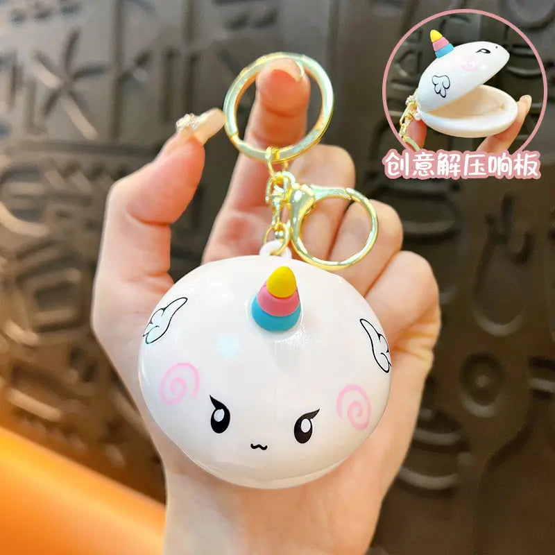 Small Animal Allegro Wooden Fish Keychain Pendant