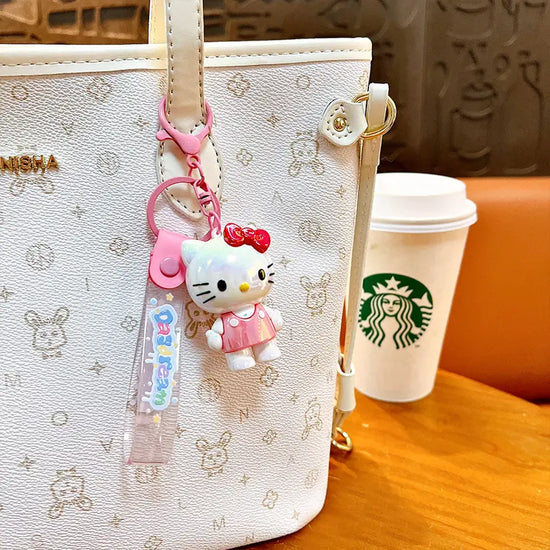 Soft Rubber Cat Keychain Pendant